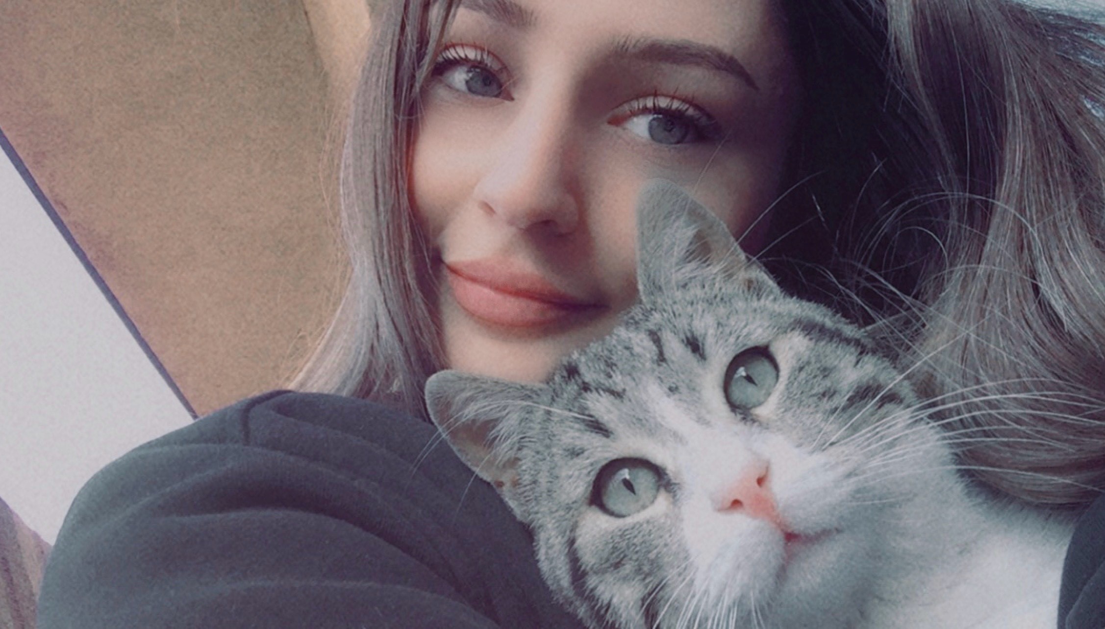 Audrey and her new owner